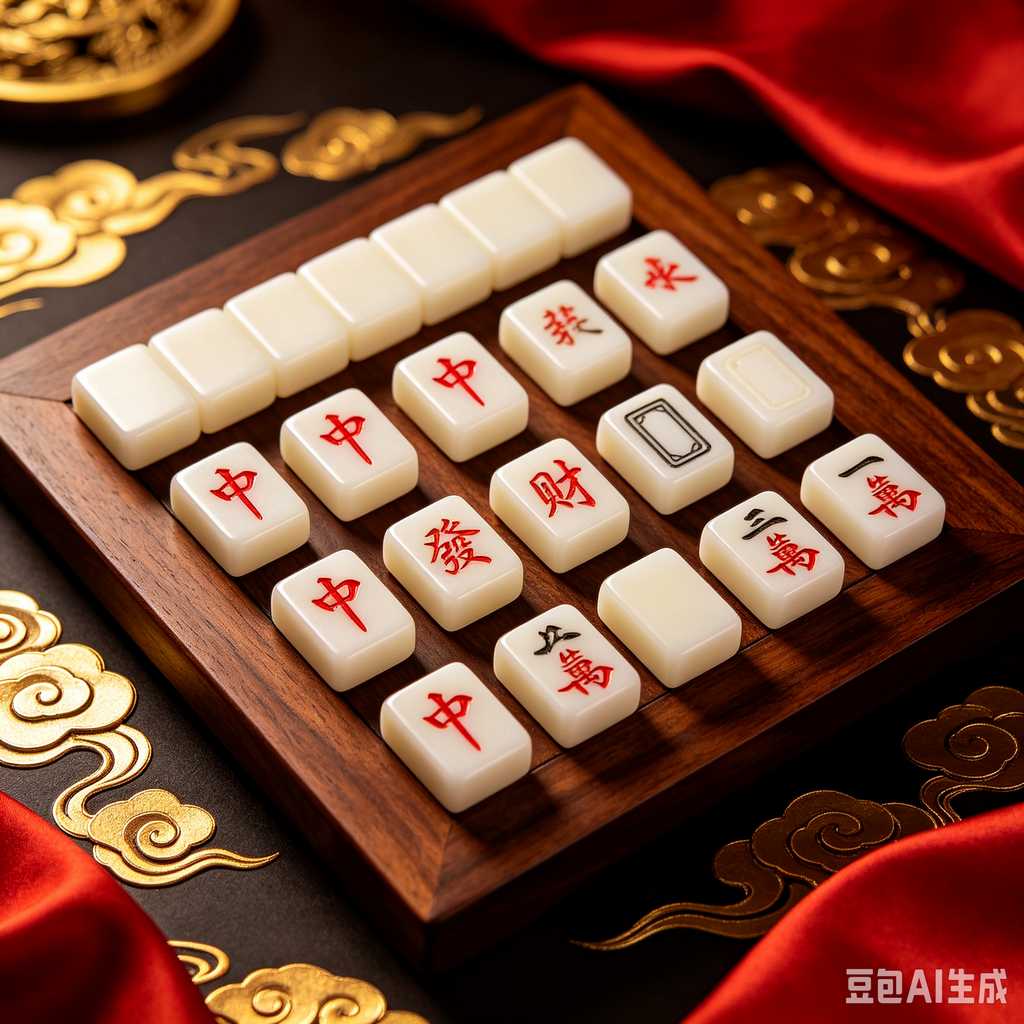 vintage style mahjong set